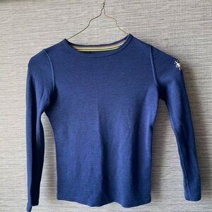 Smartwool Kids Blue Crewneck One Piece